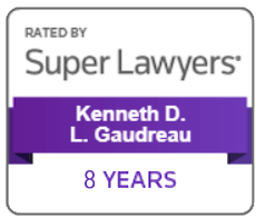 Rated by super Lawyers | Kenneth D. L. Gaudreau 8 Years